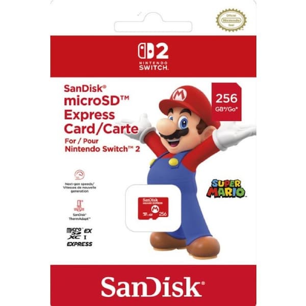 SanDisk microSD Express Card 256GB for Nintendo Switch 2