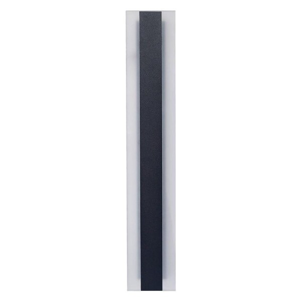 Banda LED Tri-CCT Rectangular with Frosted Diffuser Wall Light IP65 Black L570mm