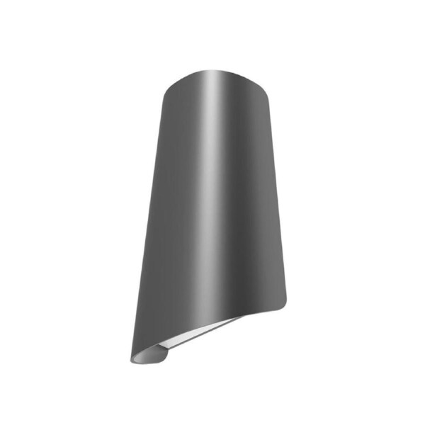 Bestri LED Tri-CCT Exterior Surface Mounted Cone Up/Down Wall Light IP65 Dark Grey