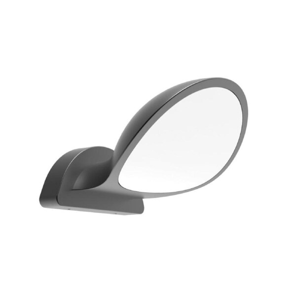 Bocina Exterior LED Semicircle Surface Mounted Wall Light IP65 Dark Grey