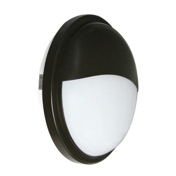 Bulk LED Exterior Eyelid Bulkhead Light IP65 Black 5000K