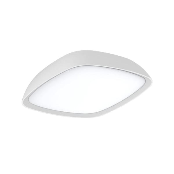 Doccia Exterior LED Round Wall / Ceiling Light IP65 White