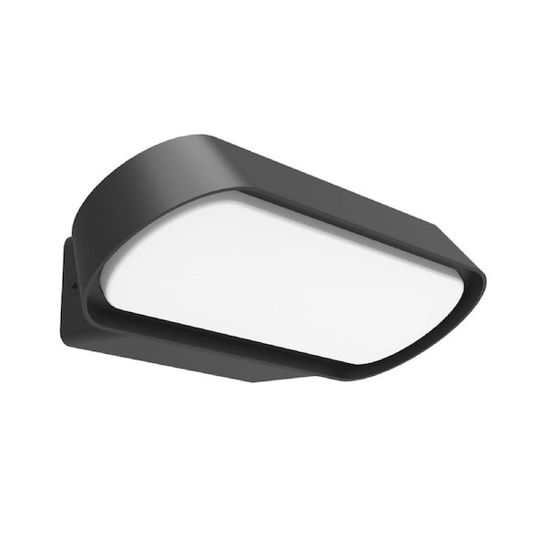 Surface Mounted Exterior LED Wall Light IP65 Small Dark Grey