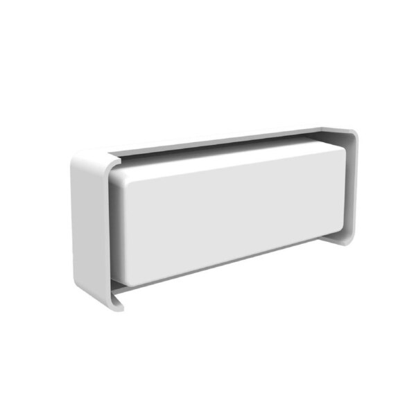 Heka Surface Mounted Rectangular LED Exterior Wall Light IP65 White