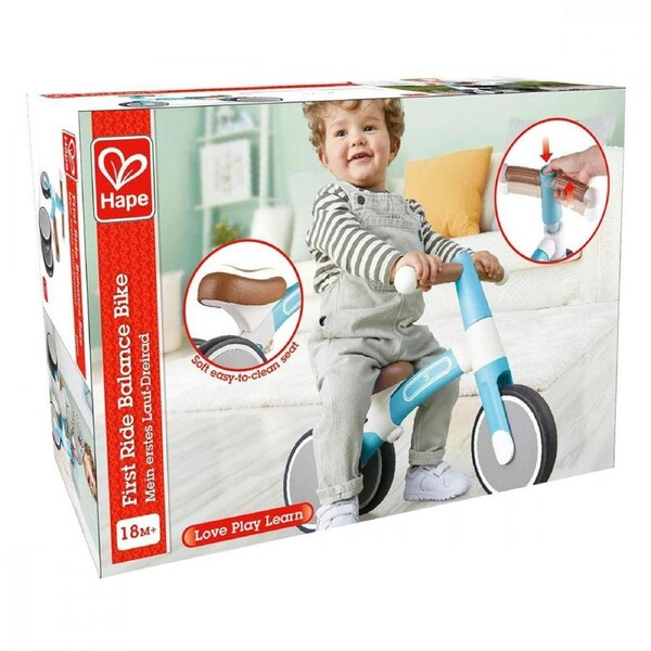 Hape First Ride Balance Bike Light Blue