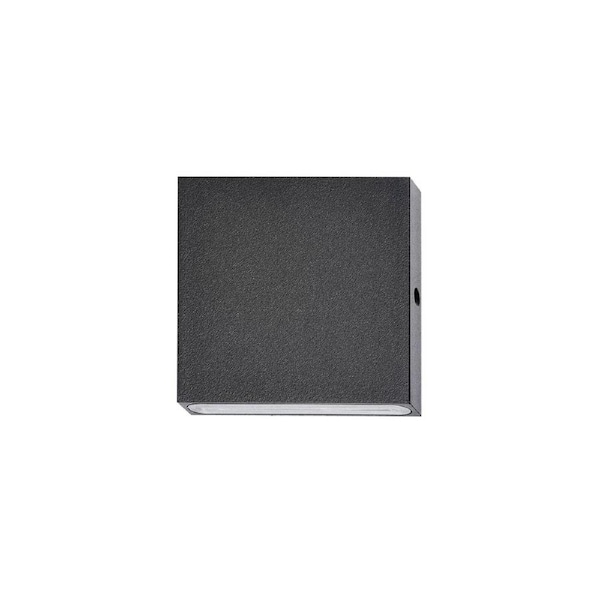 Pdl LED Exterior Wall Square Pillar 1-Way Down Light IP65 Black