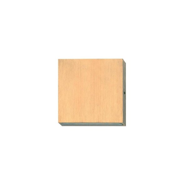 Pdl LED Exterior Wall Square Pillar 1-Way Down Light IP65 Bronze