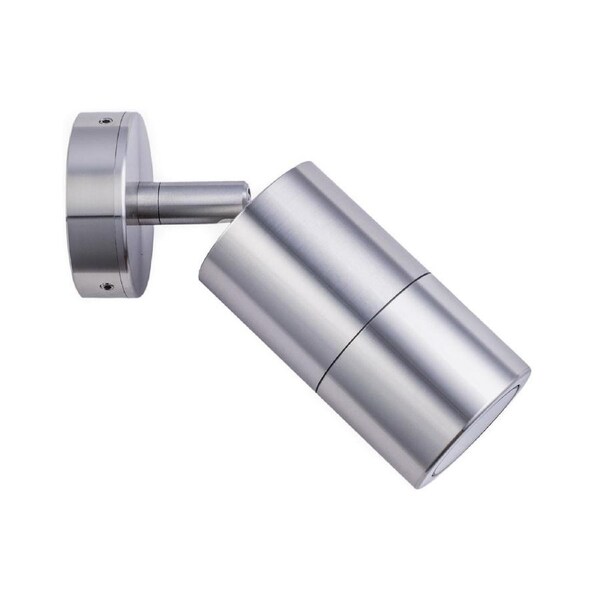 GU10 Exterior Wall Pillar 1-Light Adjustable Spot Light (Anodized Aluminium) IP65