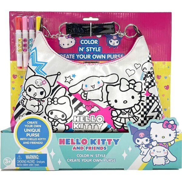 Hello Kitty & Friends Colour N' Style Create Your Own Purse Kids/Children 6y+