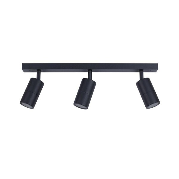 Exterior Adjustable 3 Head Bar Spot Light (Black) IP44