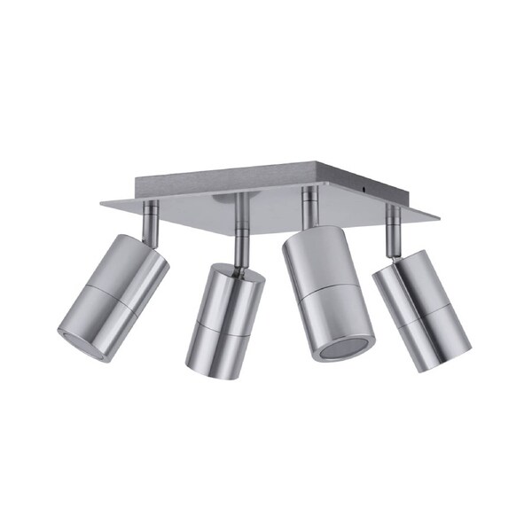 Exterior Adjustable 4 Head Square Spot Light (Titanium) IP44