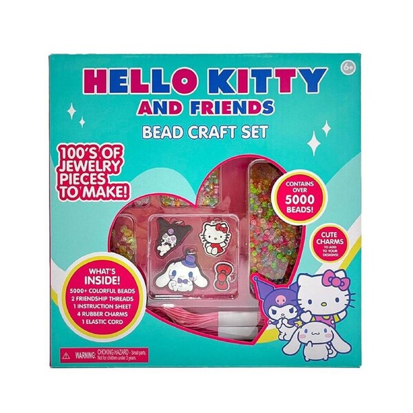 Hello Kitty & Friends Beads Set DIY Jewelry Making Craft Kit Kids/Children 6y+