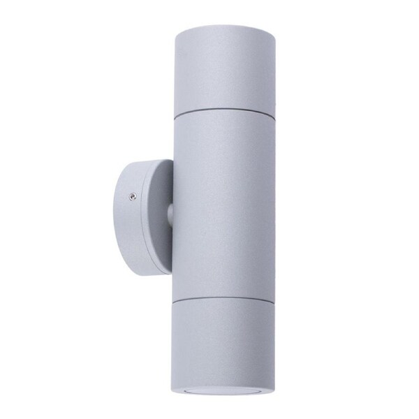 GU10 Exterior Wall Pillar Up/Down Spot Light (Matte Grey) IP65