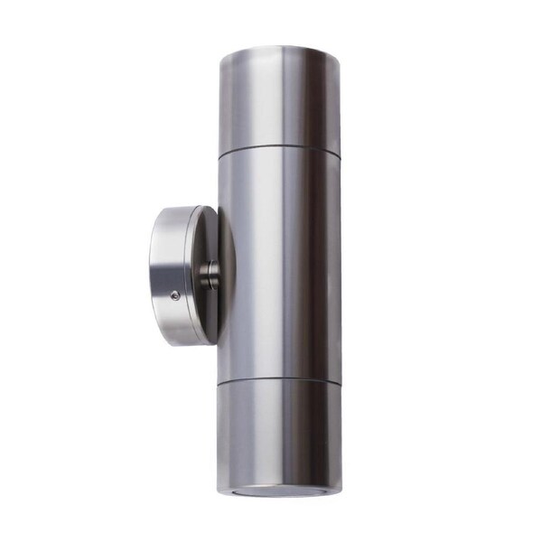 GU10 Exterior Wall Pillar Up/Down Spot Light (Titanium Aluminium) IP65