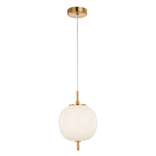 Pino Interior Opal Matt Mirror Finish Glass Round Pendant Light