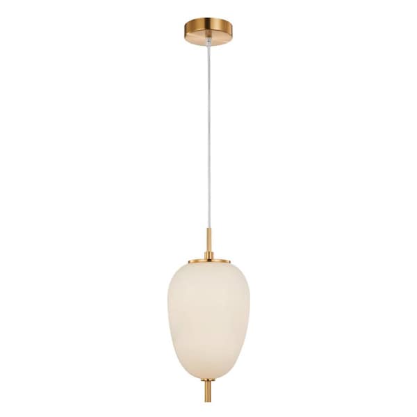 Pino Interior Opal Matt Mirror Finish Glass Oval Pendant Light
