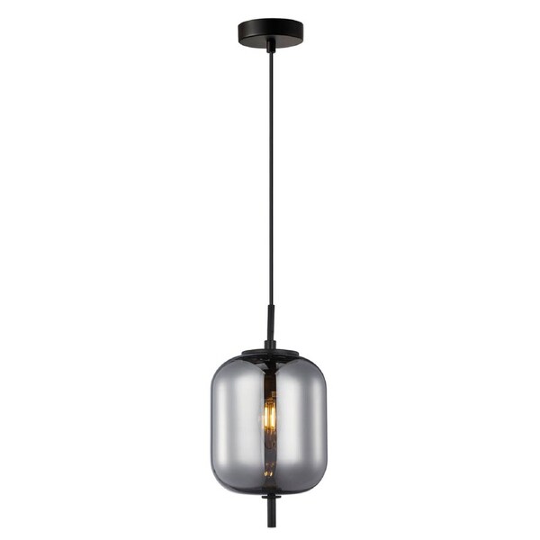 Pino Smokey Black Mirror Finish Jar Pendant Light