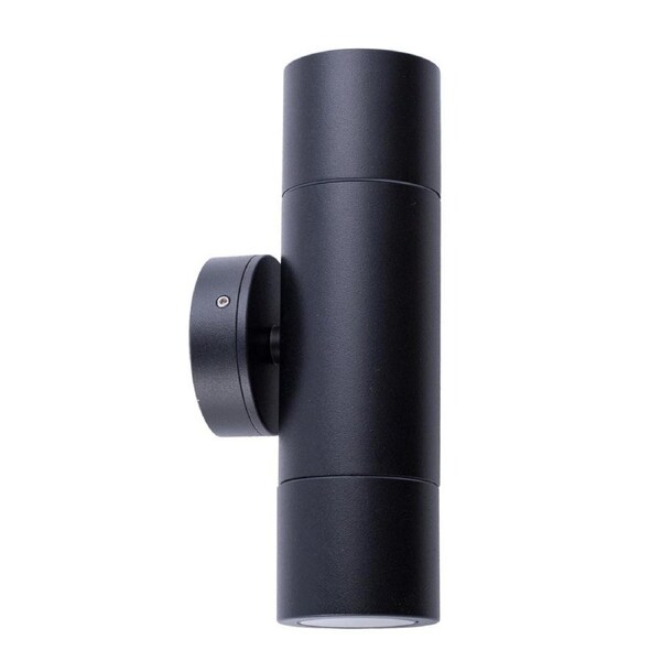 MR16 Exterior Wall Pillar Up/Down Spot Light (Black Aluminium) IP65
