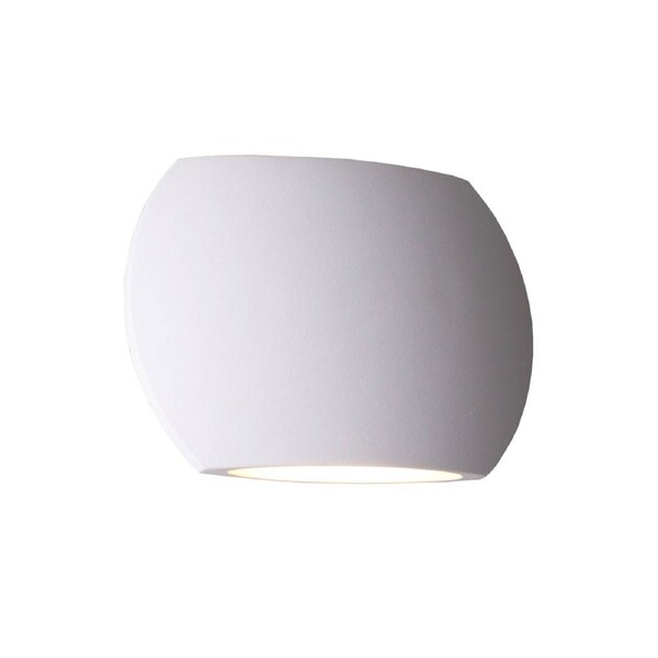Remo Surface Mounted LED Exterior Curved Up/Down Wall Light IP54 White