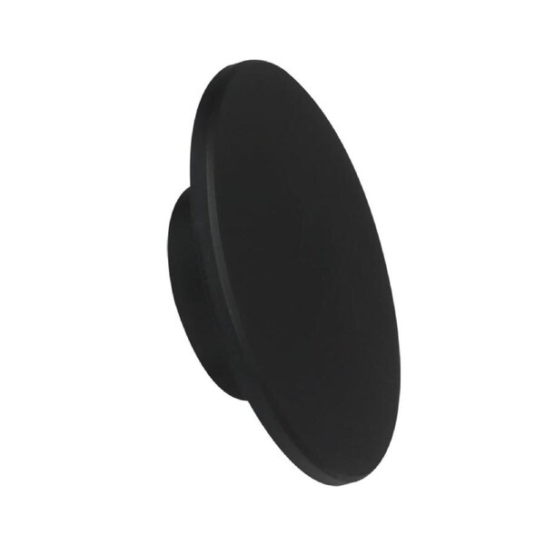 Shadowtri Exterior LED Tri-CCT Round Backlit Wall Light IP65 & IK08 Black