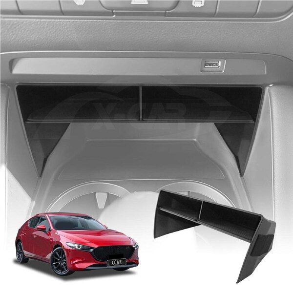 Glove Box Organizer Insert Tray for Mazda 3 BP Series Hatch Sedan 2019-Onwards Car Storage Box Accessories
