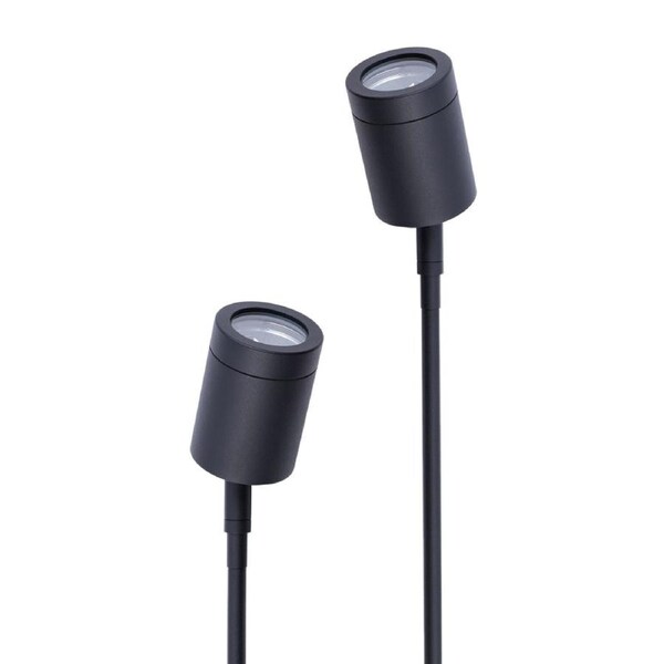 Single Adjustable Head Garden Spike Light IP65 Black H626mm