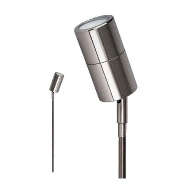 Single Adjustable Head Garden Spike Light IP65 Titanium