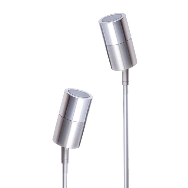 Single Adjustable Head Garden Spike Light IP65 Stainless Steel H650mm