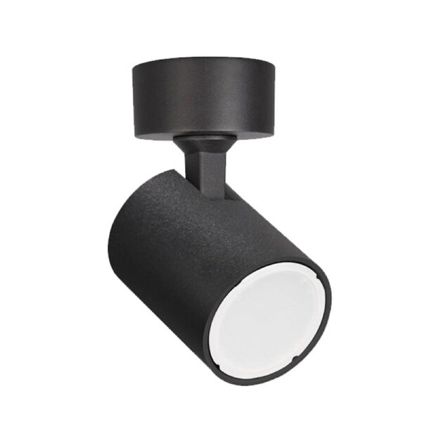 Interior 1 Light Adjustable Round Base Surface Mounted Spot Light Matt Black