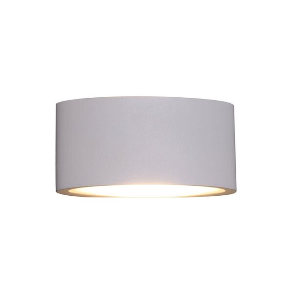 Tama LED Exterior Surface Mounted Curved Up/Down Wall Light IP54 White ...