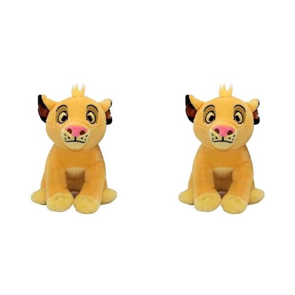2PK Resoftables Lion King Small Simba Plush Stuffed Animal Toy Kids Yellow 0+
