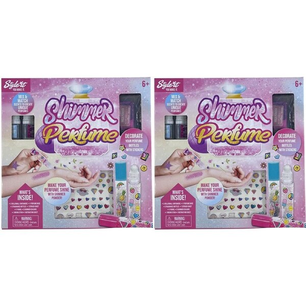 2PK Style It! Shimmer Perfume DIY Craft Kit Fragrance Set Kids/Children 6y+