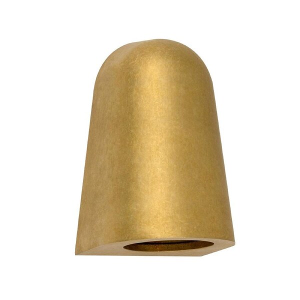 TORQUE Exterior GU10 Antique Brass Surface Mounted Cone Wall Light IP65