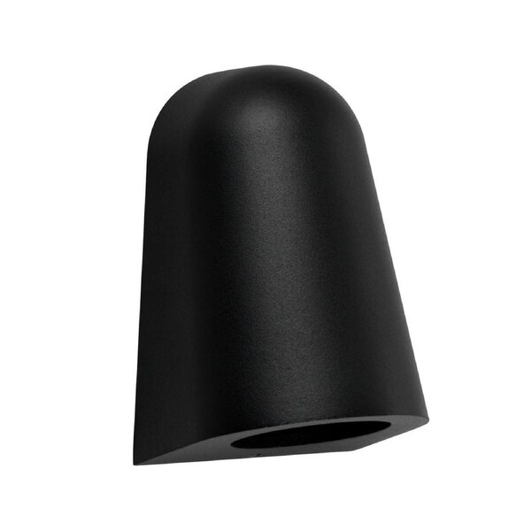 TORQUE Exterior GU10 Matte Black Surface Mounted Cone Wall Light IP65