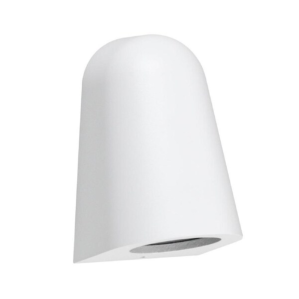 TORQUE Exterior GU10 Matte White Surface Mounted Cone Wall Light IP65