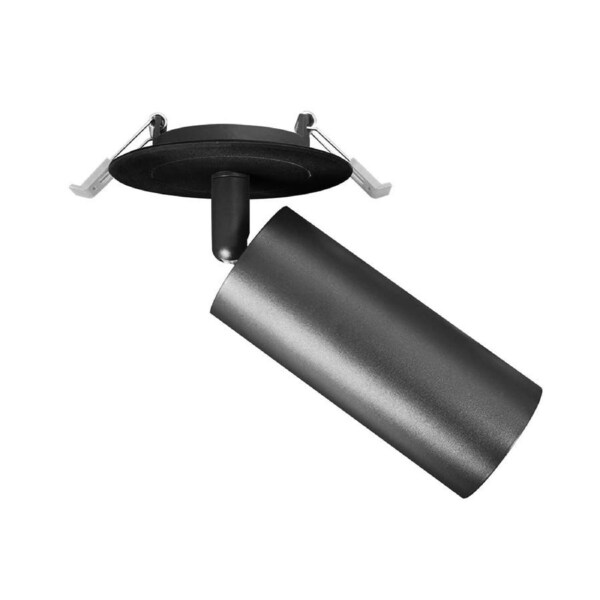 Tubo LED Recessed Tri-CCT Tiltable & Rotatable Spot DownLight (Cut out: 70-90mm) Black