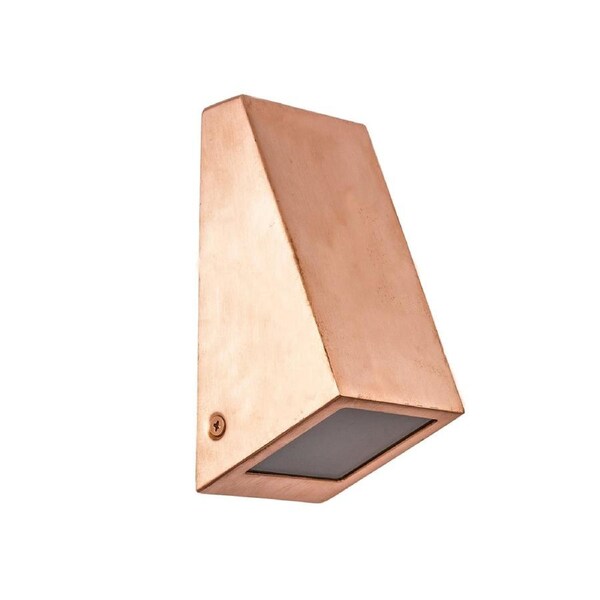 Wedge Exterior Wall Wedge Surface Mounted Light IP44 Copper