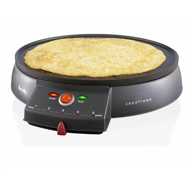 Breville Crepe Maker Non-Stick Electric Flat Plate Pancake Pikelet Cooker Machine
