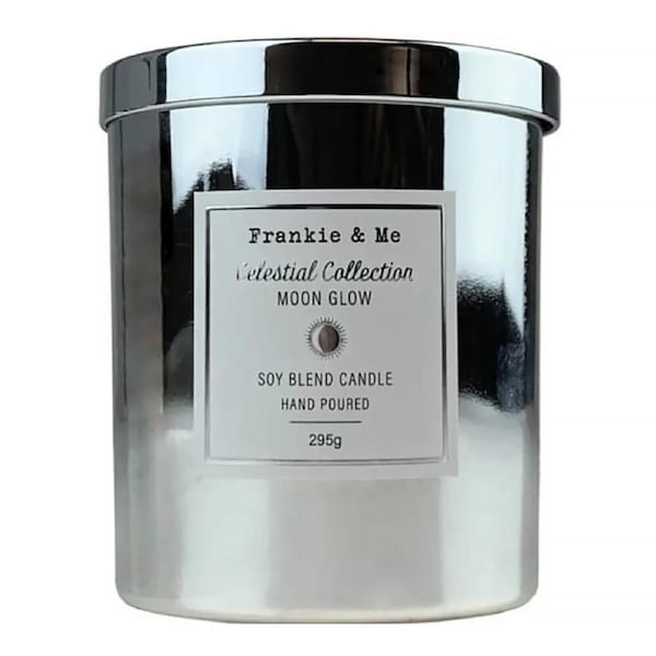 Frankie & Me Scented Candle 295g Soy Blend Electroplate Silver, EJF E9390