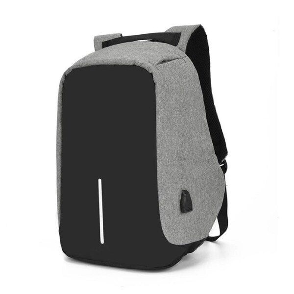 Catzon Laptop Backpack with USB Charging Port Waterproof Business Bag-Grey