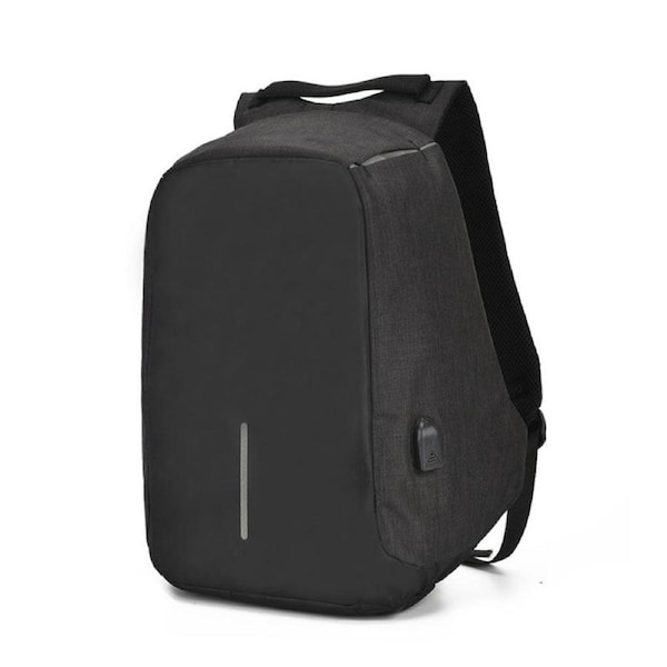 Catzon Laptop Backpack with USB Charging Port Waterproof Business Bag-Black