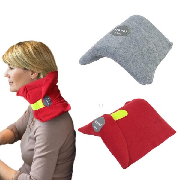 Catzon 2 Pcs Neck Support Pillows for Travel and Airplane Easy-to-Carry-Set B