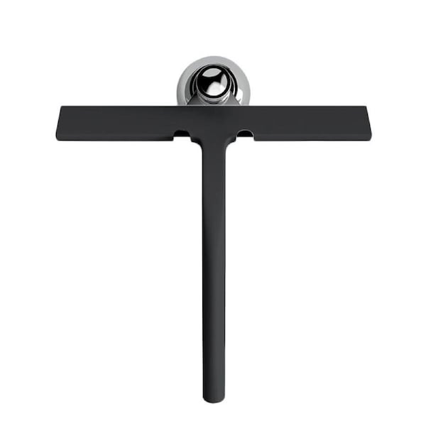 Catzon Shower Squeegee with Suction Cup Streak-Free Cleaning for Window-Black