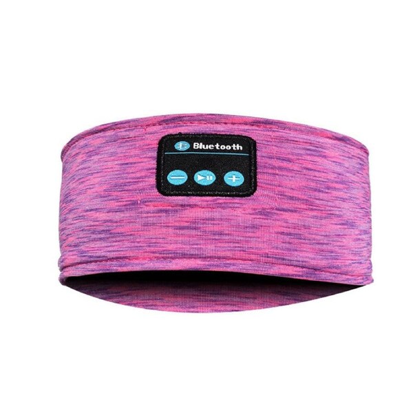 Catzon Sleep Headphones Bluetooth 5.0 Headband HD Stereo for Workout-RoseRed