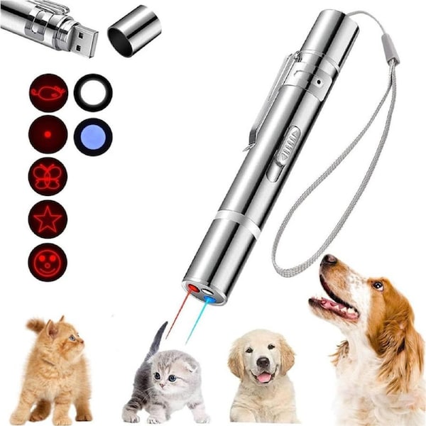 Catzon Laser Pointer Toy for Cat Toy Long Range 3 Modes USB Rechargeable