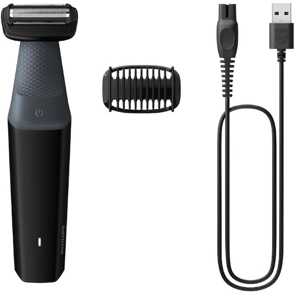 Philips Bodygroomer - Men's Cordless Showerproof Body Groomer Trimmer - Groin Balls Legs Arms Chest Back Shaver Razor