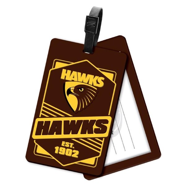 Hawthorn Hawks AFL Aussie Rules Kids Rubber Luggage Bag Tag