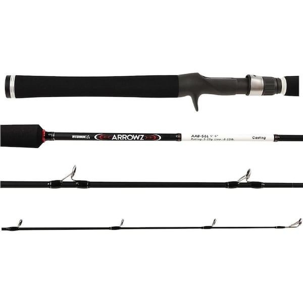 Atomic Arrowz Carbon Fishing Rod Bait Casting 5ft 6 inch 1 Piece 6 - 12lb Pound