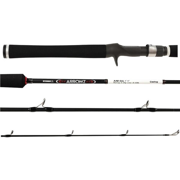 Atomic Arrowz Carbon Fishing Rod Bait Casting 5ft 6 inch 1 Piece 8 - 16lb Pound