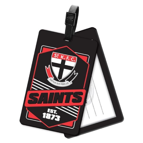 St Kilda Saints AFL Aussie Rules Kids Rubber Luggage Bag Tag